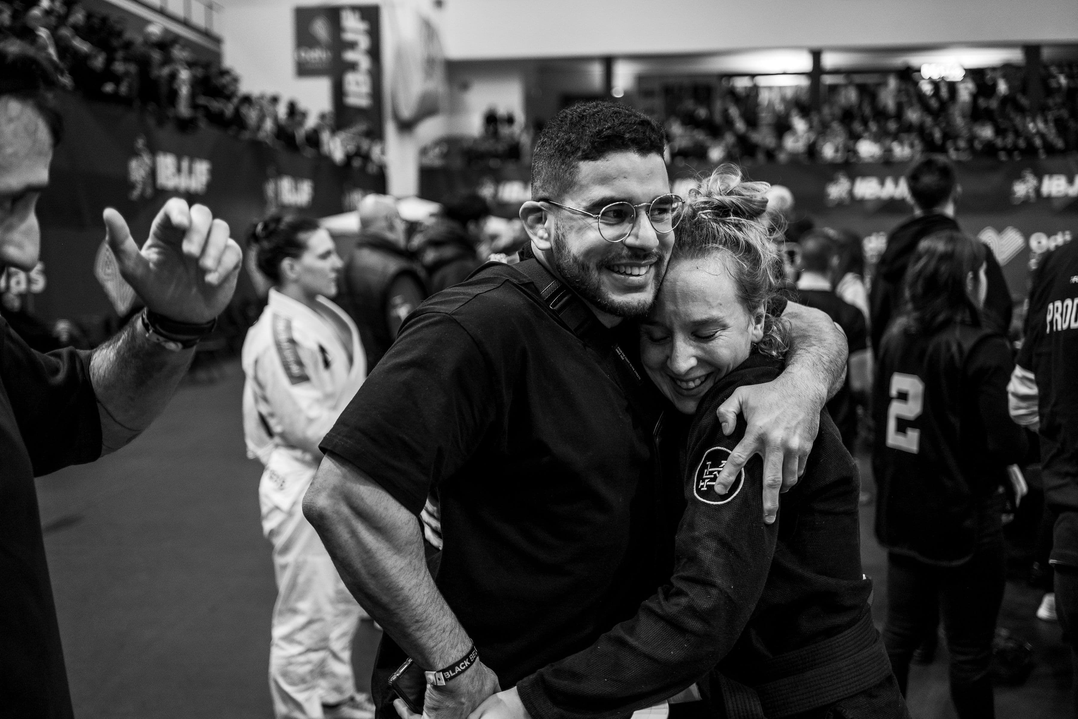 SOL Grappling coaches celebrating after IBJJF competition win